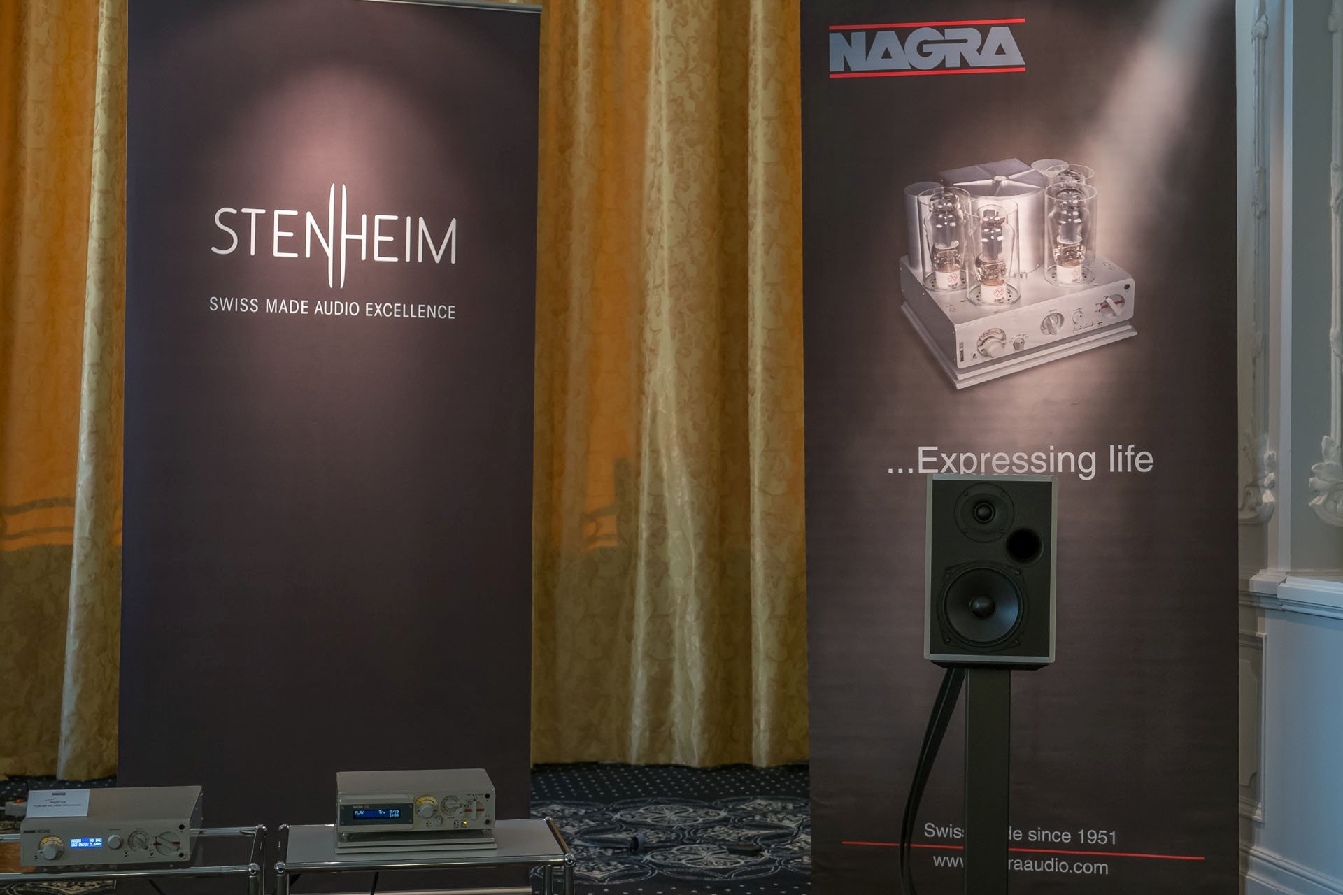 Eine sehr musikalische Vorführung der aktuellen Nagra-Geräte mit Stenheim Monitoren
